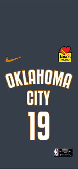 Jersey No. 19 Ng Oklahoma City Thunders — iPhone 14 Wallpaper