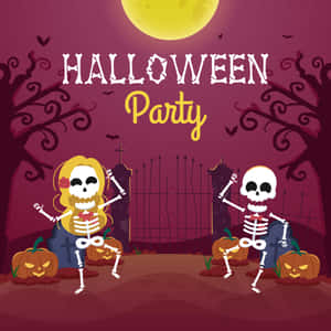 Halloween Party Background — iPad (A16) Wallpaper