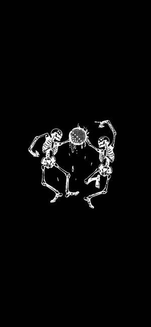 Wallpaper ng Skeleton Clip Art ng Kanta ni Joji — iPhone 16 Wallpaper