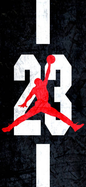 Wallpaper ng Jordan logo signature red color — Pixel 11 Pro Wallpaper