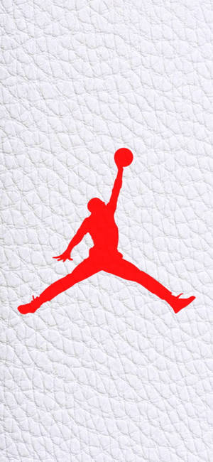 Jordan logo white leather canvas wallpaper — Pixel 10 Pro Wallpaper