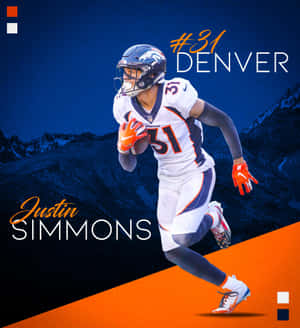 Justin Simmons Para sa Denver — Honor Magic V6 Wallpaper