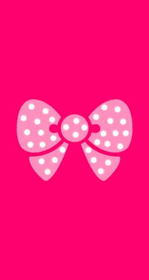 Cute pink ribbon wallpaper