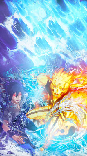 Kahanga-hangang Sasuke Naruto Digital Art para sa iPhone