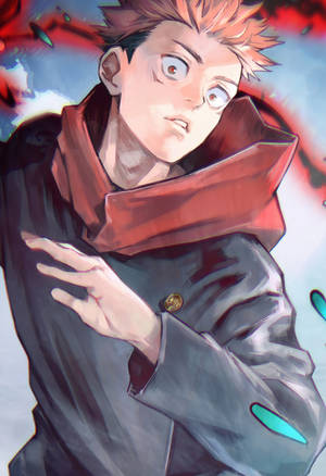 Kahanga-hangang Yuji Itadori Painting Jujutsu Kaisen Phone — Jujutsu kaisen Wallpaper