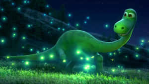 Kaibig-ibig na Baby Dinosaur na Gumagala sa Malago na Kagubatan