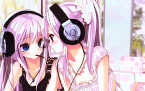 Kaibig-ibig na Pink Kawaii Pantasy Background