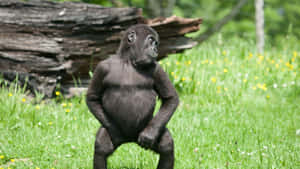 Cute na unggoy na background — Cute Monkey Wallpaper