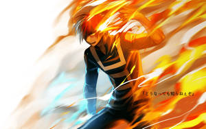 Cute Todoroki Poster Sa Puti wallpaper