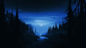 Among Trees — Madilim na kagubatan Wallpaper