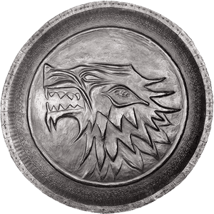 Kalasag ng House Stark na may Sagisag mula sa Game of Thrones