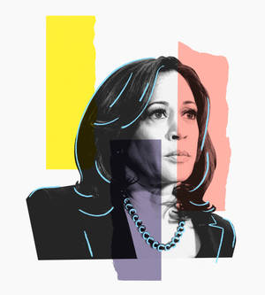 Wallpaper ng Pastel Art ni Kamala Harris — Vivo X Fold Wallpaper