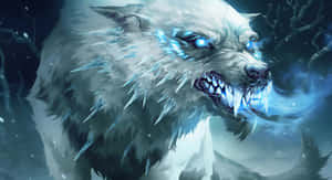 Galaxy Wolf background — Galaxy na lobo Wallpaper