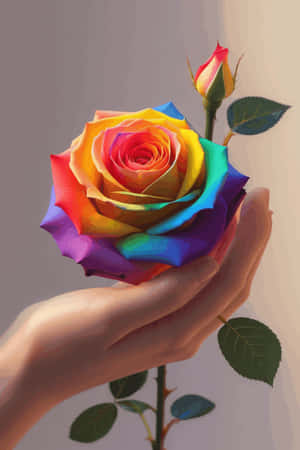 bulaklak,kamay,araw ng mga puso,rosas,espiritwal,pride,lgbtq,bahaghari,pag-ibig
