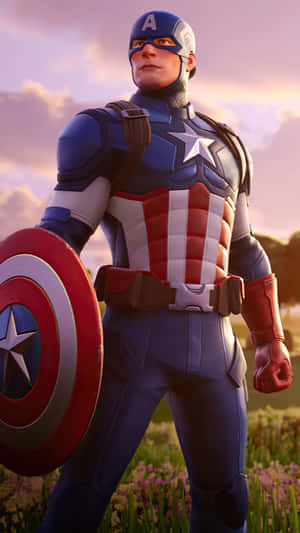Captain America Background — Fortnite Wallpaper
