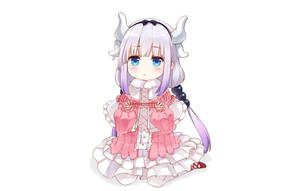 Kawaii Anime Kanna Kobayashi Lumuhod