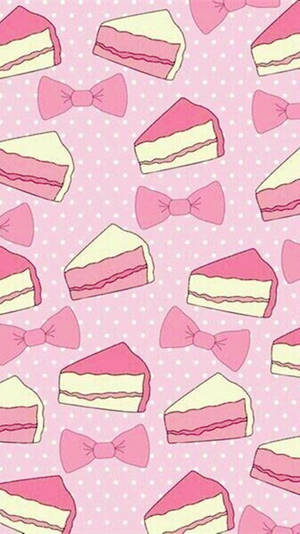 Kawaii Pink Cake at Ribbon Collage
