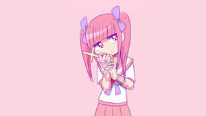 Kawaii Pink na Kaakit-akit na Background