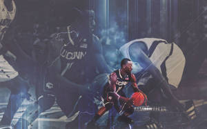 Wallpaper ng pabalat ni Kemba Walker UConn Huskies. — Steam Deck Wallpaper