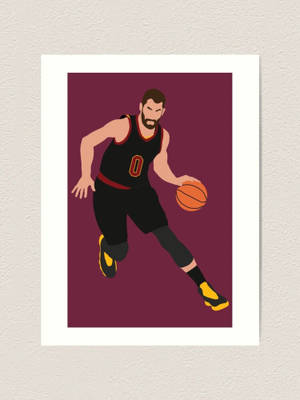 Wallpaper ng Kevin Love Caricature — 3:4 Wallpaper
