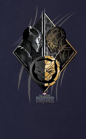 Killmonger And Black Panther Art Wallpaper — Moto Pad 60 Neo Wallpaper