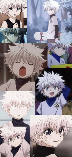 Killua Collage Hunter X Hunter PFP — Galaxy S25 Edge Wallpaper