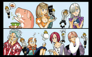 Si King mula sa Seven Deadly Sins na nagpapakaw ng kanyang kapangyarihan — Steam Deck OLED Wallpaper