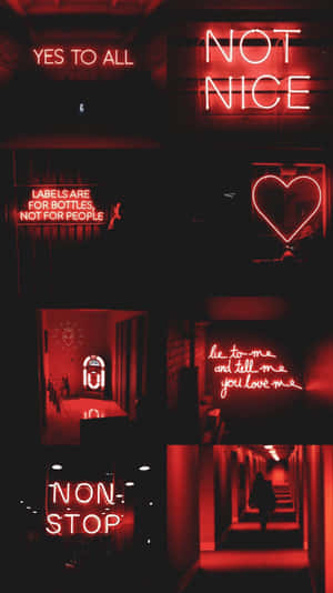 Neon Red Aesthetic — Neon Red Aesthetic Wallpaper