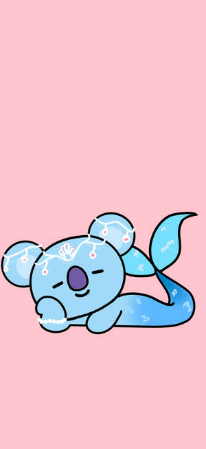 Koya BT21 fan artwork wallpaper — Honor Play 80 Pro Wallpaper