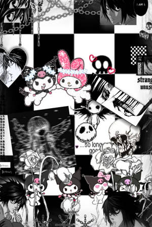 Kuromi at Dark Yagami Alt Aesthetic — Alt aesthetic Wallpaper