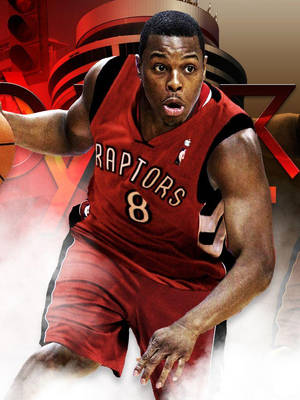 Wallpaper ng Kyle Lowry smoke effect artwork. — 3:4 Wallpaper