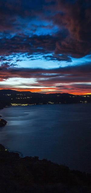 Landscape And Sunset S10+ wallpaper — Dusk Wallpaper