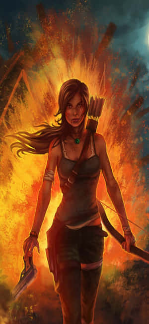Iphone Xs Max Rise Of The Tomb Raider Background — iPhone 11 Pro Max Wallpaper