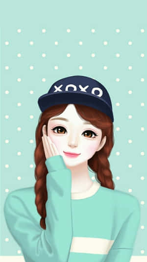 Mga Larawan ng Magandang Babae — Cute anime girl Wallpaper