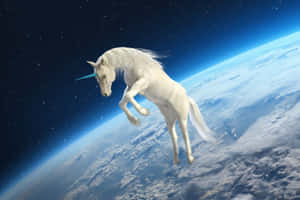 Mga larawan ng unicorn — Outer space GIF Wallpaper