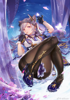 Keqing — Genshin impact GIF Wallpaper