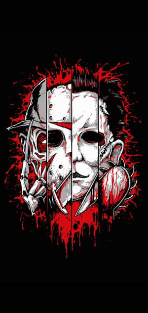 Leatherface Michael Jason Freddy wallpaper. — iPhone 17 Pro Wallpaper