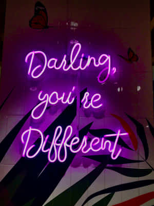 Lila Neon Background
