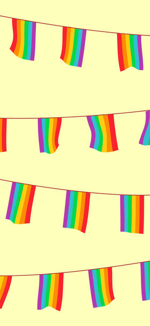 LGBT Pride Fiesta Flag wallpaper — iPhone 13 Mini Wallpaper