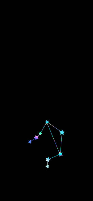 Libra Zodiac Negative Art Wallpaper — iPhone 15 Plus Wallpaper