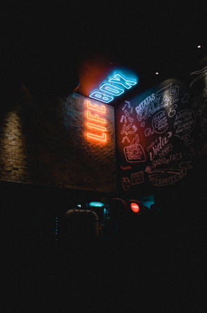 Life Box Neon Sign — Neon Wallpaper