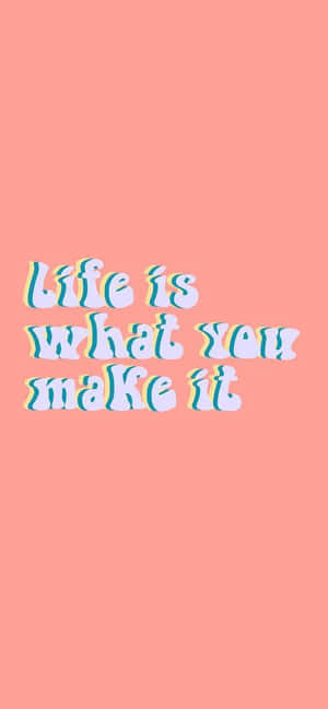 Happy Aesthetic Quote — iPhone 11 Pro Wallpaper