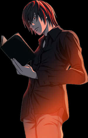 Light Yagami na May Hawak na Death Note