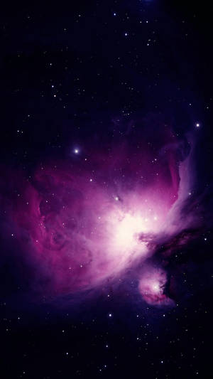 Lila Galaxy Itim na Tabing