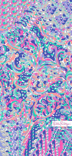 Lilly Pulitzer purple abstract art wallpaper — iPhone Xs Max Wallpaper