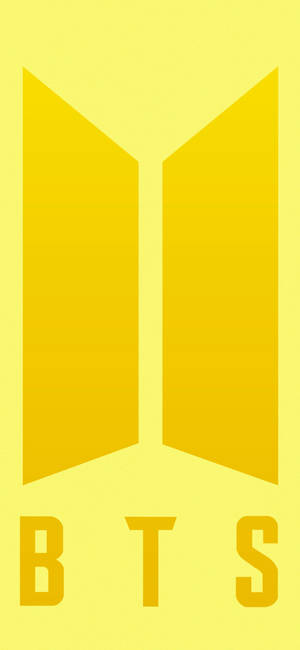 Logo ng BTS sa dilaw na wallpaper