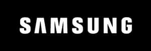 Logo ng Samsung sa Itim na Background — Galaxy phone Wallpaper