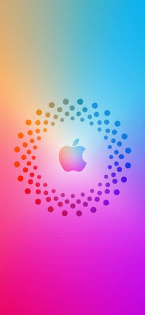 Logo na May Dots Kamangha-manghang Apple HD iPhone — iPhone 12 Wallpaper