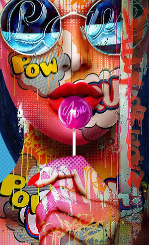 Lollipop pop art na wallpaper — Honor Pad 10 Wallpaper