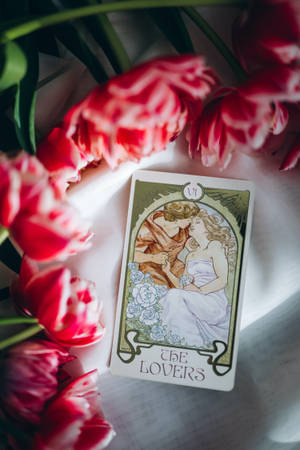 Tarot Card ng mga Magkasintahan — Bulaklak iPhone Wallpaper
